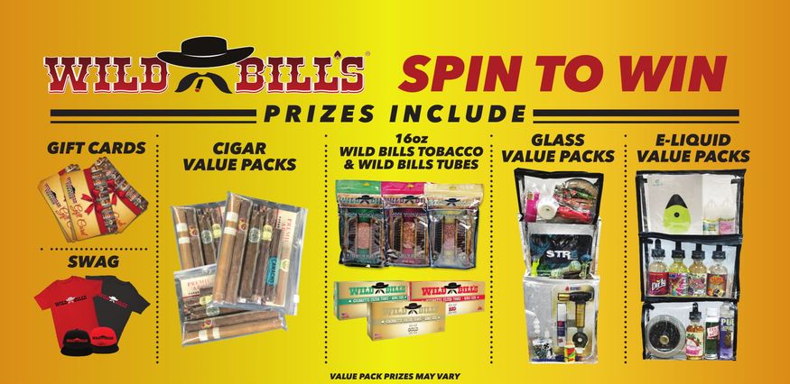 wild bill's gives back prizes